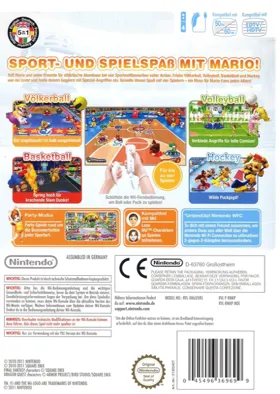 Mario Sports Mix box cover back